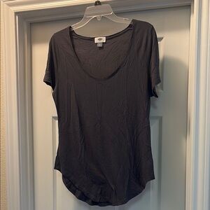 Old Navy Gray Fitted Short Sleeve T-Shirt